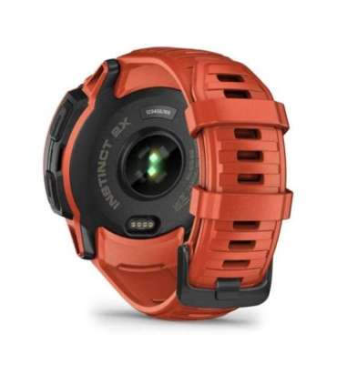 Garmin Instinct 2X Solar 2.79 cm (1.1") MIP 50 mm Digital 176 x 176 pixels Touchscreen Red GPS (satellite)