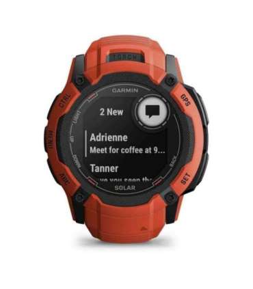 Garmin Instinct 2X Solar 2.79 cm (1.1") MIP 50 mm Digital 176 x 176 pixels Touchscreen Red GPS (satellite)