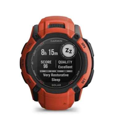 Garmin Instinct 2X Solar 2.79 cm (1.1") MIP 50 mm Digital 176 x 176 pixels Touchscreen Red GPS (satellite)