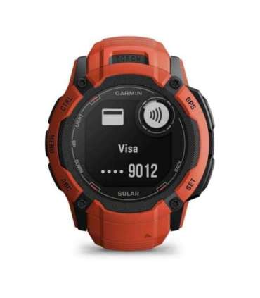 Garmin Instinct 2X Solar 2.79 cm (1.1") MIP 50 mm Digital 176 x 176 pixels Touchscreen Red GPS (satellite)
