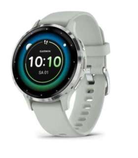 Garmin Venu 3S 3.05 cm (1.2") AMOLED 41 mm Digital 390 x 390 pixels Touchscreen Grey, Silver Wi-Fi GPS (satellite)