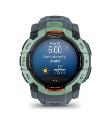 Garmin Instinct 3 AMOLED 3.3 cm (1.3") 50 mm Digital 416 x 416 pixels Touchscreen Green GPS (satellite)