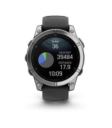 Garmin Fenix E 3.3 cm (1.3") AMOLED 47 mm Digital 416 × 416 pixels Touchscreen Stainless steel Wi-Fi GPS (satellite)