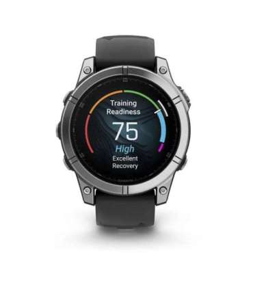 Garmin Fenix E 3.3 cm (1.3") AMOLED 47 mm Digital 416 × 416 pixels Touchscreen Stainless steel Wi-Fi GPS (satellite)