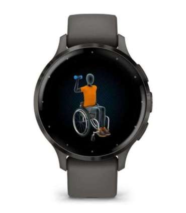 Garmin Venu 3S 3.05 cm (1.2") AMOLED 41 mm Digital 390 x 390 pixels Touchscreen Grey Wi-Fi GPS (satellite)