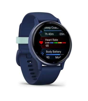 Garmin Vivoactive 5 3.05 cm (1.2") AMOLED 42 mm Digital 390 x 390 pixels Touchscreen Blue Wi-Fi GPS (satellite)