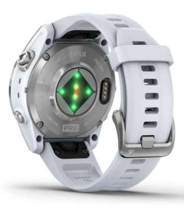 Garmin epix Pro (Gen 2) 3.05 cm (1.2") AMOLED 42 mm Digital 390 x 390 pixels Touchscreen Silver Wi-Fi GPS (satellite)