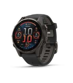 Garmin fenix 8 3.3 cm (1.3") AMOLED 43 mm Digital 416 x 416 pixels Touchscreen Black Wi-Fi GPS (satellite)