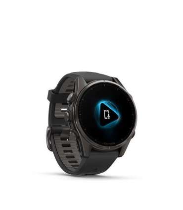 Garmin fenix 8 3.3 cm (1.3") AMOLED 43 mm Digital 416 x 416 pixels Touchscreen Black Wi-Fi GPS (satellite)