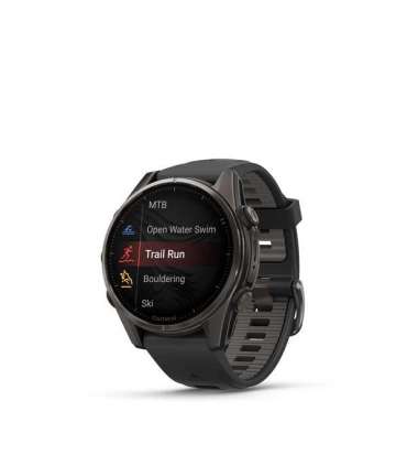 Garmin fenix 8 3.3 cm (1.3") AMOLED 43 mm Digital 416 x 416 pixels Touchscreen Black Wi-Fi GPS (satellite)