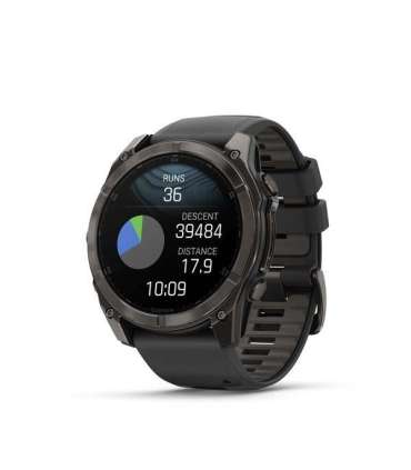 Garmin Fenix 8 3.56 cm (1.4") AMOLED 51 mm Digital 454 x 454 pixels Touchscreen Titanium Wi-Fi GPS (satellite)
