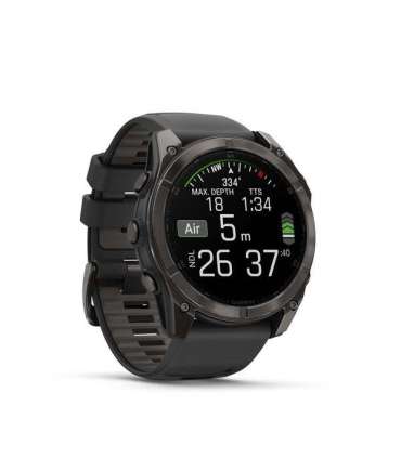 Garmin Fenix 8 3.56 cm (1.4") AMOLED 51 mm Digital 454 x 454 pixels Touchscreen Titanium Wi-Fi GPS (satellite)