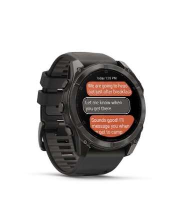 Garmin Fenix 8 3.56 cm (1.4") AMOLED 51 mm Digital 454 x 454 pixels Touchscreen Titanium Wi-Fi GPS (satellite)
