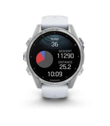 Garmin Fenix 8 3.3 cm (1.3") AMOLED 43 mm Digital 416 x 416 pixels Touchscreen Silver Wi-Fi GPS (satellite)