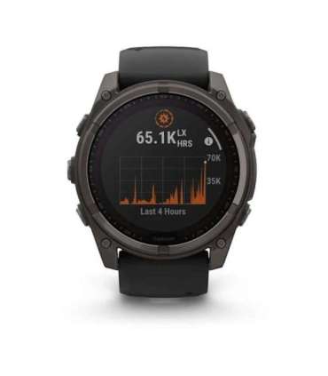 Garmin fenix 8 3.56 cm (1.4") 51 mm Digital 280 x 280 pixels Touchscreen Titanium Wi-Fi GPS (satellite)