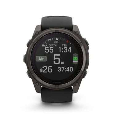 Garmin fenix 8 3.56 cm (1.4") 51 mm Digital 280 x 280 pixels Touchscreen Titanium Wi-Fi GPS (satellite)