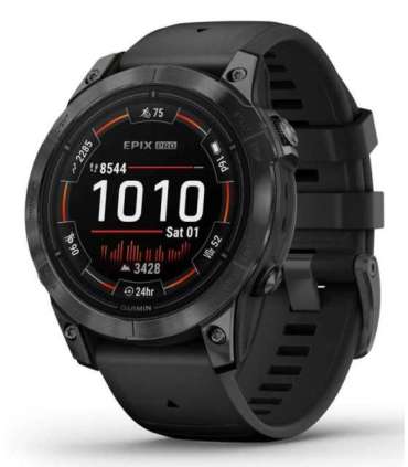 Garmin epix Pro (Gen 2) 3.3 cm (1.3") AMOLED 47 mm Digital 416 x 416 pixels Touchscreen Grey Wi-Fi GPS (satellite)
