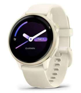 Garmin vívoactive 6 3.05 cm (1.2") AMOLED 42 mm Digital 390 x 390 pixels Touchscreen White Wi-Fi GPS (satellite)