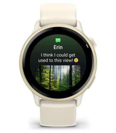 Garmin vívoactive 6 3.05 cm (1.2") AMOLED 42 mm Digital 390 x 390 pixels Touchscreen White Wi-Fi GPS (satellite)