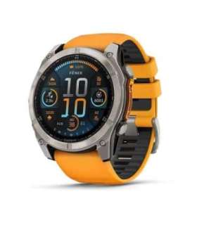 Garmin Fenix 8 3.56 cm (1.4") AMOLED 51 mm Digital 454 x 454 pixels Touchscreen Titanium Wi-Fi GPS (satellite)
