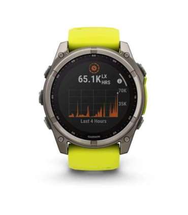 Garmin fenix 8 3.56 cm (1.4") 51 mm Digital 280 x 280 pixels Touchscreen Titanium Wi-Fi GPS (satellite)