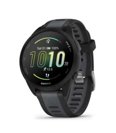 Garmin Forerunner 165 3.05 cm (1.2") AMOLED 43 mm Digital 390 x 390 pixels Touchscreen Black GPS (satellite)