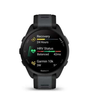 Garmin Forerunner 165 3.05 cm (1.2") AMOLED 43 mm Digital 390 x 390 pixels Touchscreen Black GPS (satellite)