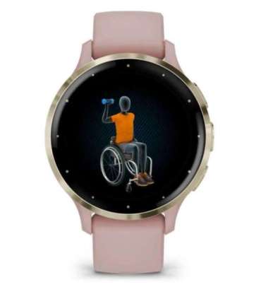 Garmin Venu 3S 3.05 cm (1.2") AMOLED 41 mm Digital 390 x 390 pixels Touchscreen Gold, Rose Wi-Fi GPS (satellite)