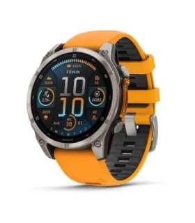 Garmin fenix 8 3.56 cm (1.4") AMOLED 47 mm Digital 454 x 454 pixels Touchscreen Graphite Wi-Fi GPS (satellite)