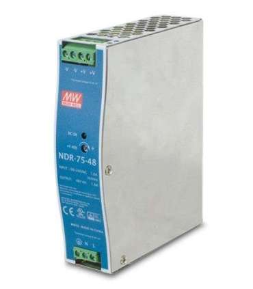 PLANET PWR-75-48 power supply unit 75 W Blue, Grey