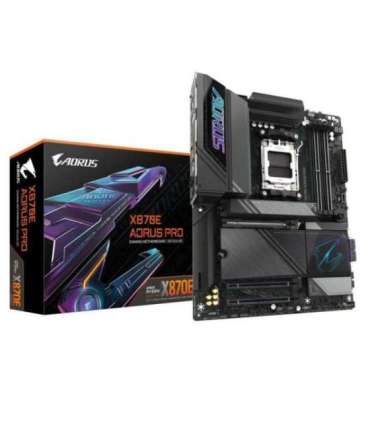 Gigabyte X870E AORUS PRO X870E AORUS PRO, ATX, AMD AM5, DDR5 8000MHz, Wi-Fi 7, 2.5GbE, USB 4