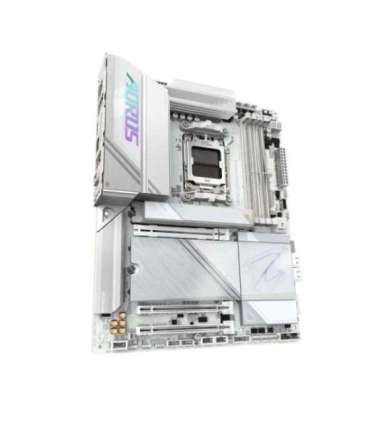 Gigabyte X870E AORUS PRO ICE X870E AORUS PRO ICE, ATX, AMD AM, DDR5, Wi-Fi 7, 2.5GbE, USB 4