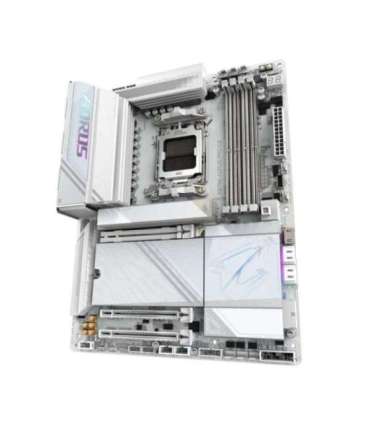 Gigabyte X870E AORUS PRO ICE X870E AORUS PRO ICE, ATX, AMD AM, DDR5, Wi-Fi 7, 2.5GbE, USB 4