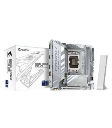 Gigabyte B860I AORUS PRO ICE, Mini-ITX, LGA1851, Intel B860, 2x DDR5 9200 O.C, 2.5 Gbe, Wi-Fi 7, BT5