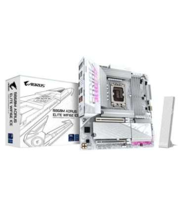 Gigabyte B860M A ELT WF6E ICE AORUS ELITE WIFI6 ICE, mATX, LGA1851, Intel B860, 4xDDR5, Wi-Fi 6E