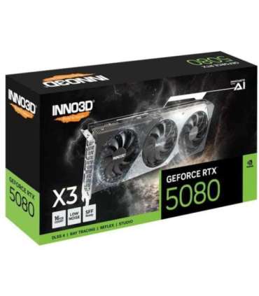 INNO3D N50803-16D7-176068N GEFORCE RTX 5080 X3, ATX, 16GB, GDDR7, 256-bit, 960 GB/s, 360W
