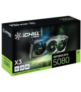 INNO3D C50803-16D7X-176069H GEFORCE RTX 5080 ICHILL X3, ATX, 16GB, GDDR7, 256-bit, 400W