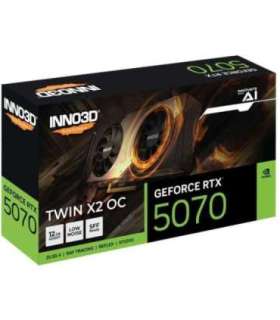 INNO3D N50702-12D7X-195064N GeForce RTX™ 5070 TWIN X2 OC, ATX, 12 GB, GDDR7, 192-bit, 672 GB/s