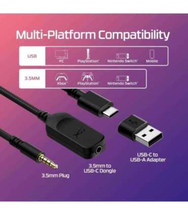 HEADSET HYPERX CLOUD III/BLACK/RED 727A9AA HYPERX