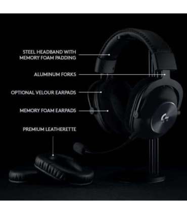 HEADSET GAMING G PRO X WRL/BLACK 981-000907 LOGITECH