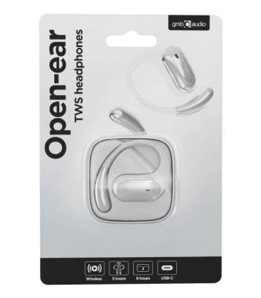 HEADSET BLUETOOTH OPEN EAR/TWS WHITE OWS-01-W GEMBIRD