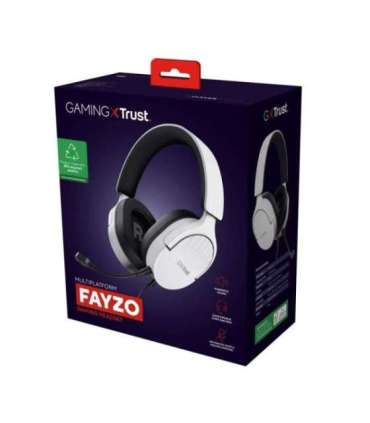 HEADSET GXT489W FAYZO/WHT 25210 TRUST