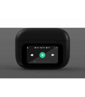 HEADSET BLUETOOTH/TWS-LCD-ANC-01-BK GEMBIRD