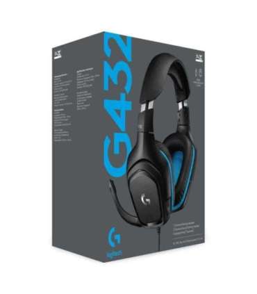 HEADSET GAMING G432/BLACK 981-000770 LOGITECH