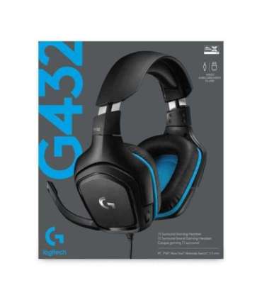 HEADSET GAMING G432/BLACK 981-000770 LOGITECH