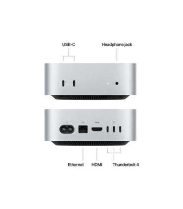 Apple Mac Mini Desktop Apple M4 Internal memory 16 GB Solid-state drive capacity 256 GB No Optical Drive |