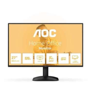 AOC 27B31H 27 " IPS FHD 16:9 120 Hz 1 ms 1920 x 1080 pixels 300 cd/m² HDMI ports quantity 1 Black
