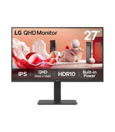 LG 27BA54QB-B 27 " IPS QHD 16:9 75 Hz 5 ms 2560 x 1440 pixels 350 cd/m² HDMI ports quantity 2
