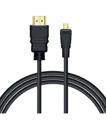 Savio CL-40/M HDMI (M) - micro HDMI (M) cable with Ethernet, 2m, Black