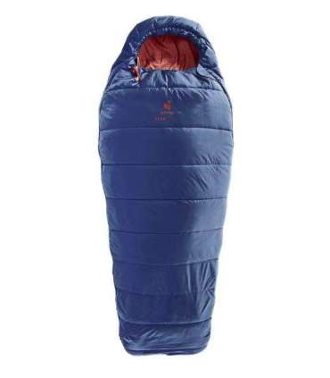 Deuter children's sleeping bag Starlight SQ (130-170 cm) - nightblue/redwood